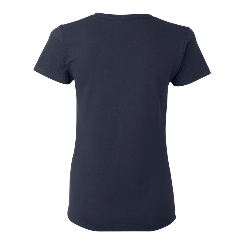 Belmont University Bruins Primary Logo Women's Basic Cotton Short Sleeve T Shirt - Navy