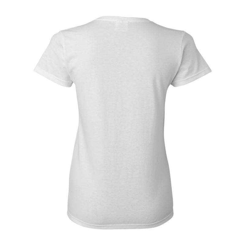 Colgate University Raiders Arch Logo Women's  Short Sleeve T Shirt - White