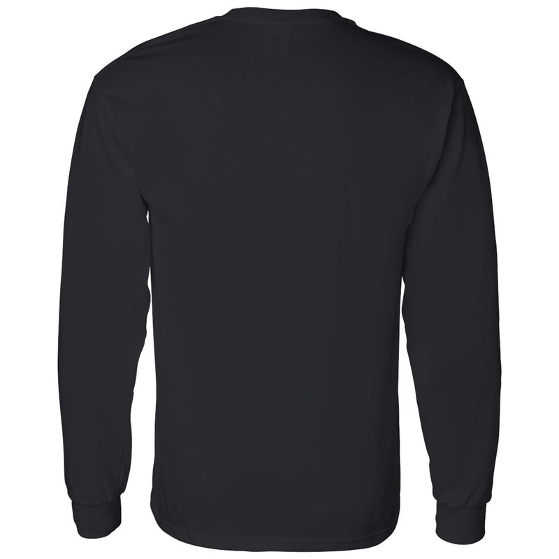 DePauw University Tigers Basic Block Long Sleeve T-Shirt - Black