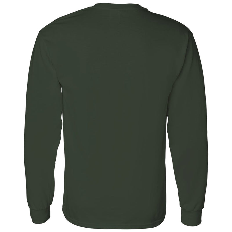 Wayne State University Warriors Arch Logo Long Sleeve T-Shirt - Forest Green