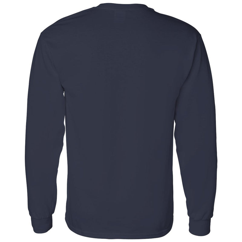 UW-Stout Basic Block Long Sleeve - Navy