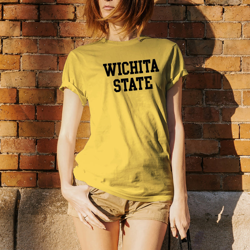 Wichita State University Shockers Basic Block Short Sleeve T-Shirt - Daisy