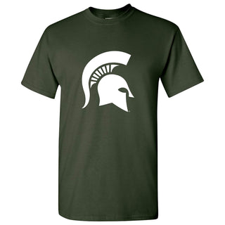 Michigan State University Spartans Primary Logo Short Sleeve T Shirt - Forest Green