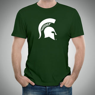 Michigan State University Spartans Primary Logo Short Sleeve T Shirt - Forest Green