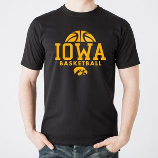 University of Iowa Hawkeyes Basketball Hype Short Sleeve T Shirt - Black