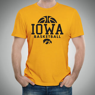 University of Iowa Hawkeyes Basketball Hype Short Sleeve T Shirt - Gold