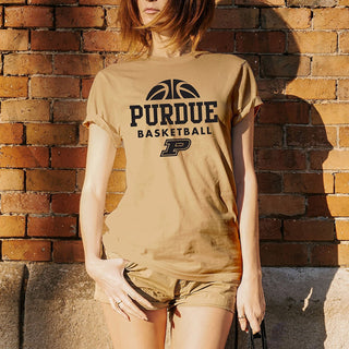 Purdue University Boilermakers Basketball Hype Short Sleeve T Shirt - Vegas Gold