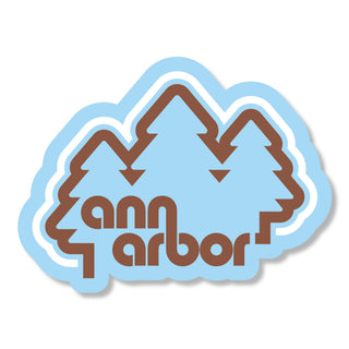 3" Ann Arbor Trees Decal