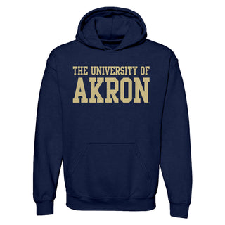 Akron Zips Basic Block Hoodie - Navy