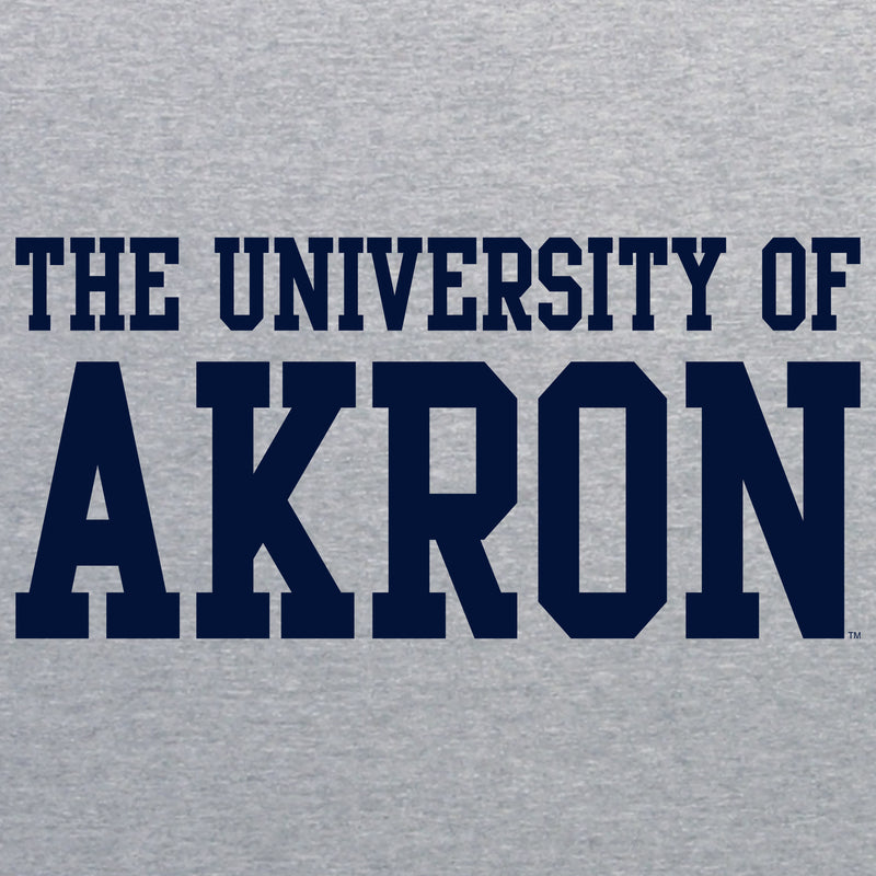 Akron Zips Basic Block T Shirt - Sport Grey