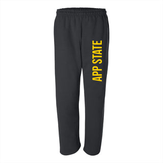 App State Mountaineers Super Block Sweatpants - Black