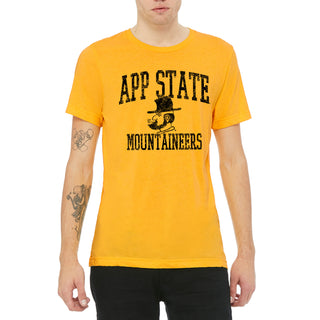 Appalachian State Josef Canvas Triblend Short Sleeve T Shirt - Yellow Gold