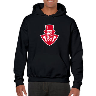 Austin Peay State University Governors Primary Logo Cotton Hoodie - Black