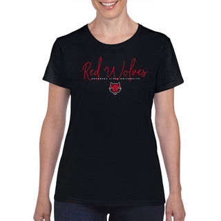 Arkansas State Thin Script Women's T-Shirt - Black