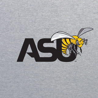 Alabama State University Hornets Primary Logo Heavy Blend Hoodie - Sport Grey