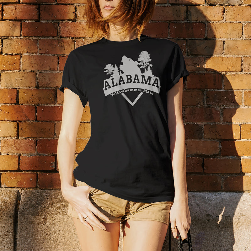 Alabama Bear Arch T-Shirt - Black