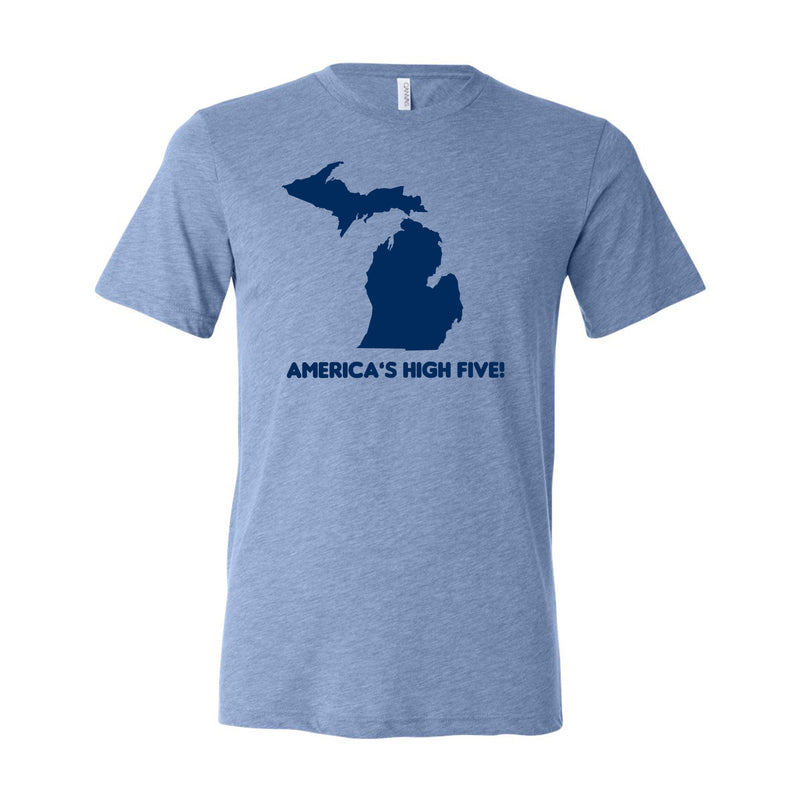 Americas High Five Triblend T-Shirt - Blue Triblend