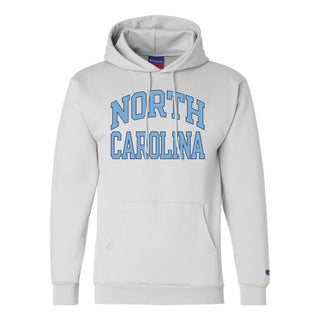 Champion Arch North Carolina Powerblend Hoodie - White