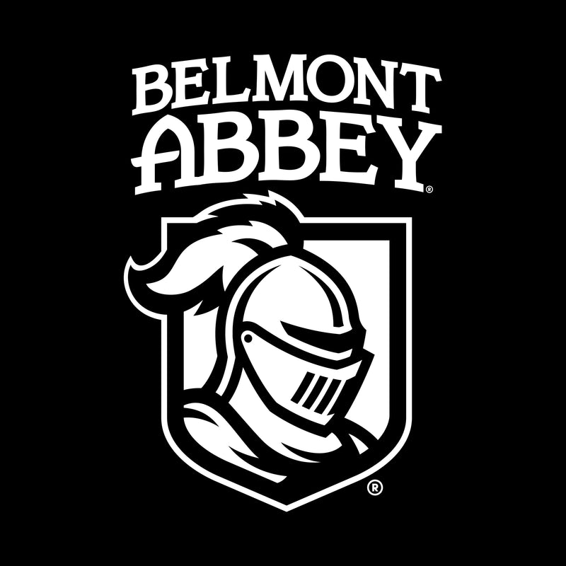 Belmont Abbey College Crusaders Arch Logo Long Sleeve T Shirt - Black