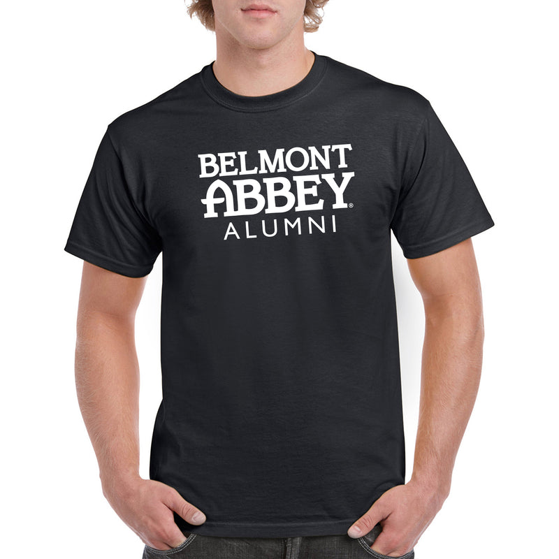 Belmont Abbey College Crusaders Basic Block Alumni Short Sleeve T Shirt - Black