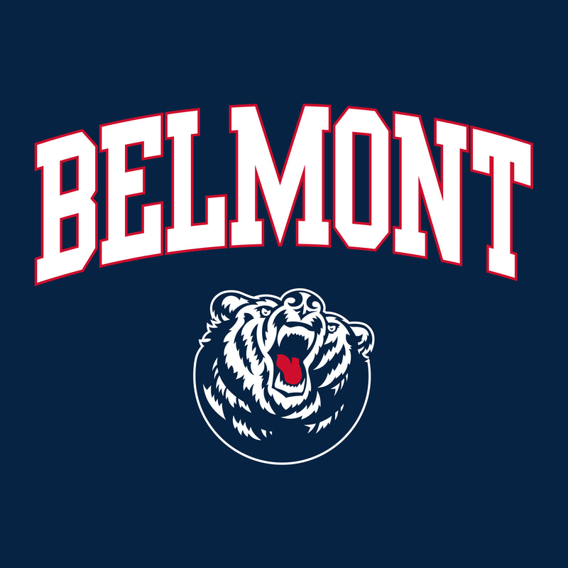 Belmont University Bruins Arch Logo Basic Cotton Tank Top - Navy