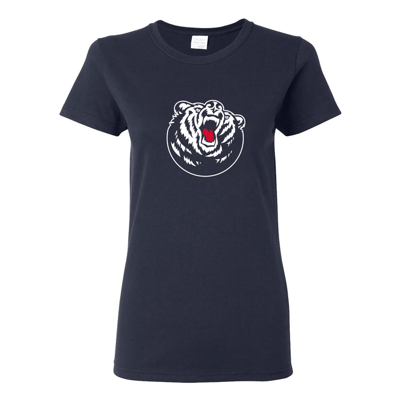 Belmont University Bruins Primary Logo Women's Basic Cotton Short Sleeve T Shirt - Navy