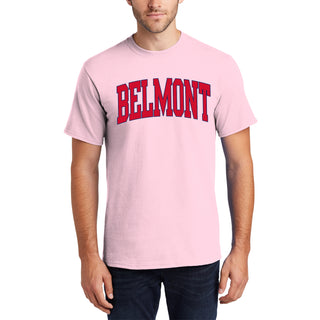 Belmont Bruins Mega Arch T-Shirt - Light Pink