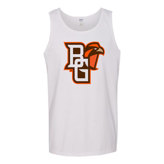 Bowling Green State University Falcons Primary Logo Cotton Tank Top - White