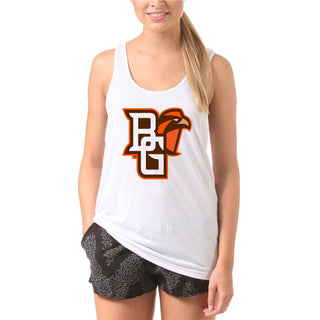 Bowling Green State University Falcons Primary Logo Cotton Tank Top - White