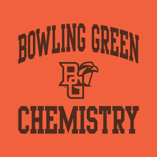 Bowling Green State University Falcons Arch Logo Chemistry Basic Cotton Short Sleeve T Shirt - Orange