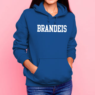 Brandeis University Judges Basic Block Hoodie - Royal