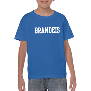 Brandeis University Judges Basic Block Youth Short Sleeve T Shirt - Royal