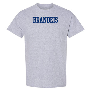 Brandeis Judges Basic Block T Shirt - Sport Grey