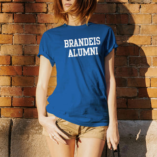 Brandeis University Judges Basic Block Alumni Short Sleeve T Shirt - Royal