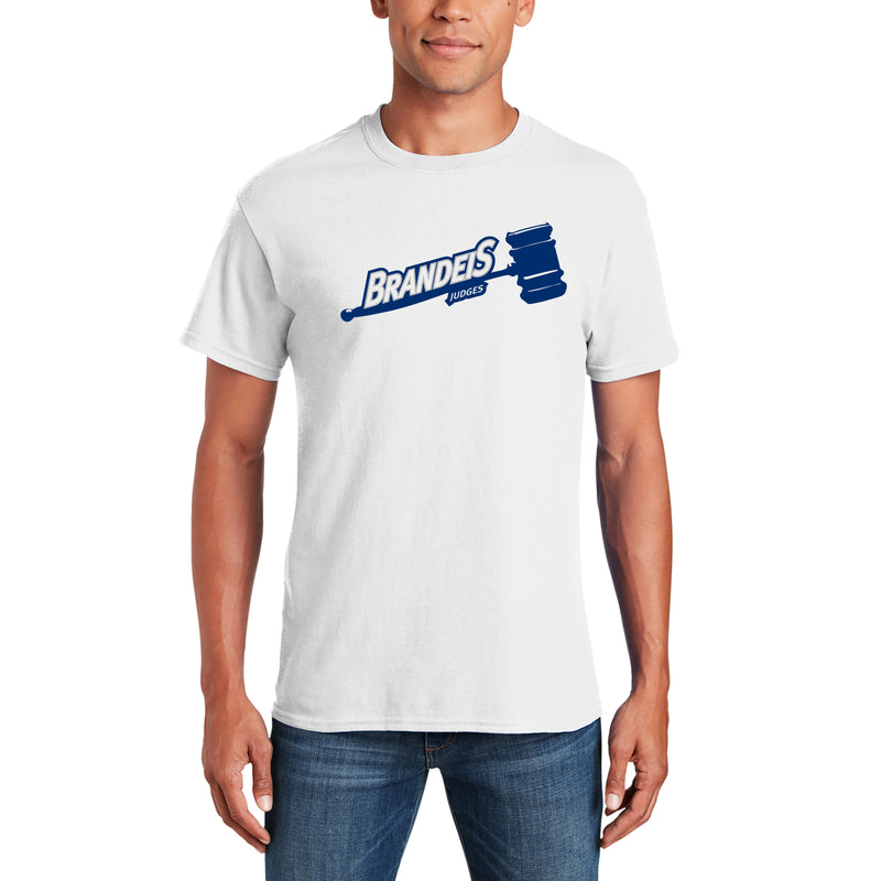 Brandeis Judges Primary Logo T Shirt - White