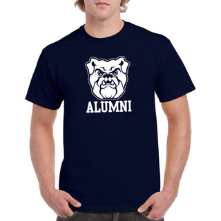 Butler University Bulldog Logo Alumni Short Sleeve T Shirt - Navy