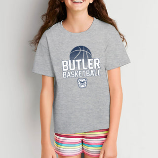 Butler University Bulldogs Basketball Flux Basic Cotton Youth Short Sleeve T Shirt - Sport Grey