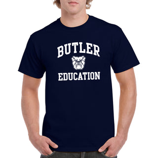 Butler University Bulldogs Arch Logo Education Short Sleeve T Shirt - Navy