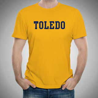 University of Toledo Rockets Basic Block Short Sleeve Tee - Gold