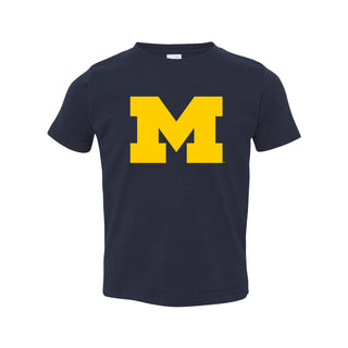 Primary Logo University of Michigan Rabbit Skins Toddler T Shirt - Navy