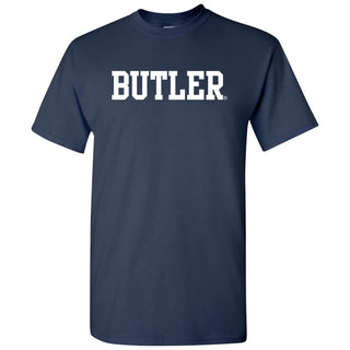 Butler University Bulldogs Basic Block Short Sleeve T Shirt - Navy