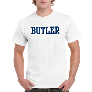 Butler University Bulldogs Basic Block Short Sleeve T Shirt - White