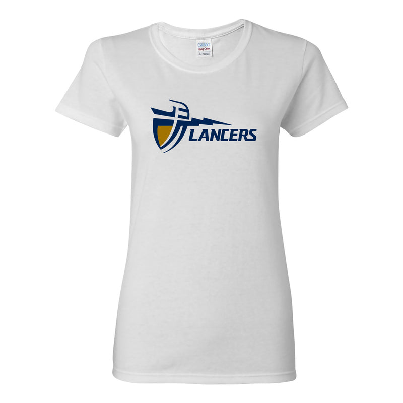 California Baptist University Lancers Primary Logo Women's T Shirt - White
