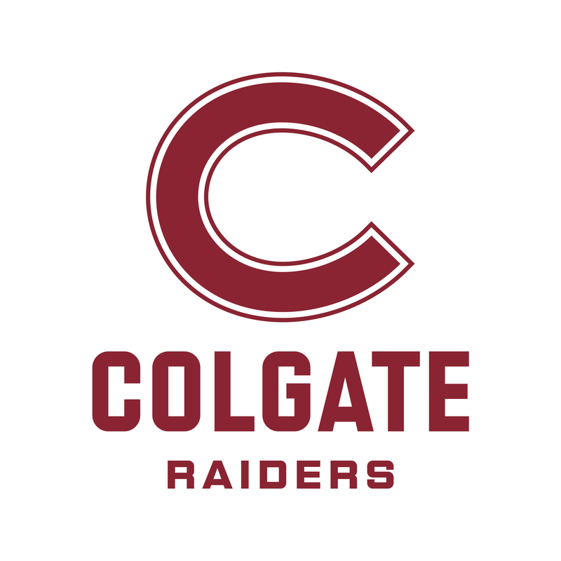 Colgate University Raiders Primary Logo Womens Short Sleeve T Shirt - White