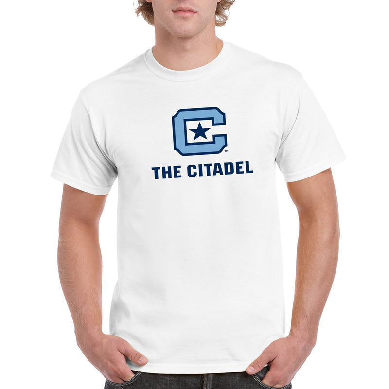 The Citadel Bulldogs Primary Logo Short Sleeve T-Shirt - White