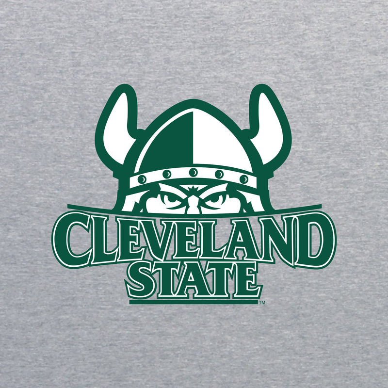 Cleveland State Vikings Primary Logo T Shirt - Sport Grey