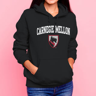 Carnegie Mellon Tartans Arch Logo Hoodie - Black