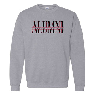 Carnegie Mellon Tartans Classic Alumni Crewneck Sweatshirt - Sport Grey