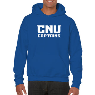 Christopher Newport University Captains Basic Block Hoodie - Royal