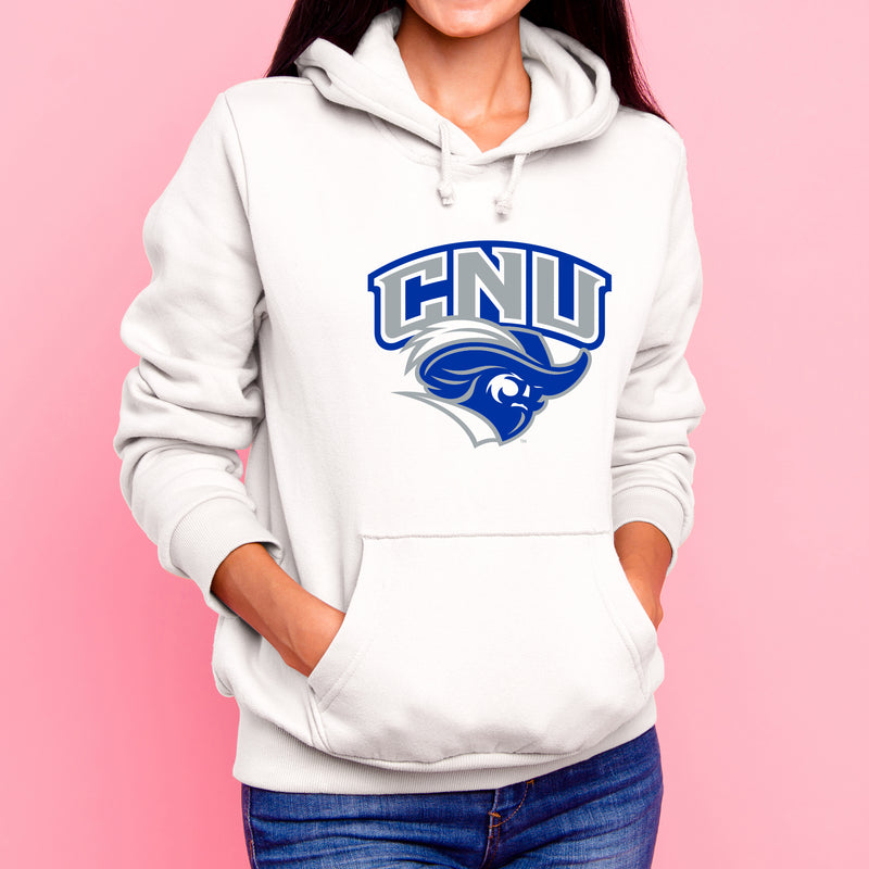 Christopher Newport University Captains Arch Logo Hoodie - White